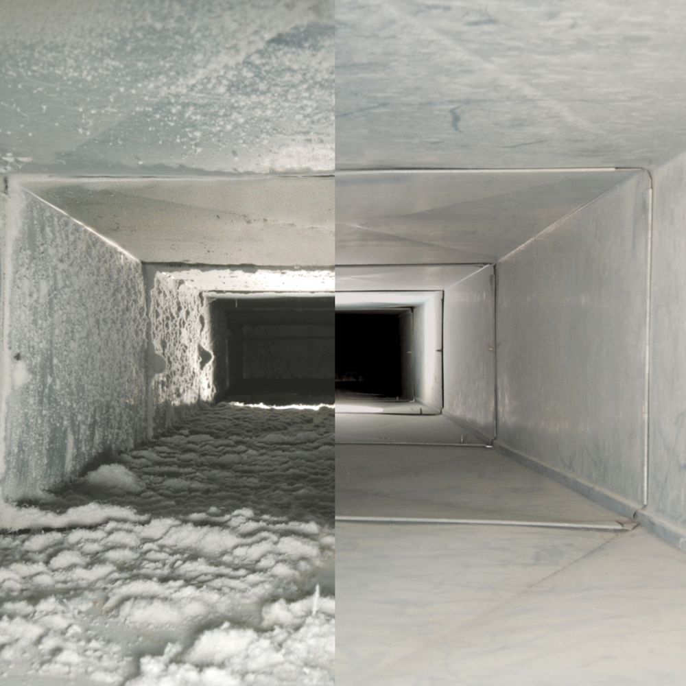 before after duct cleaning